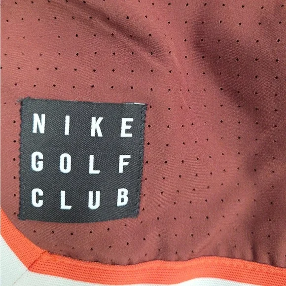 Nike Golf Club Shorts Mens XXL Brown Orange 7" Dri-FIT Mesh Snap Drawstring NWT - Picture 3 of 10